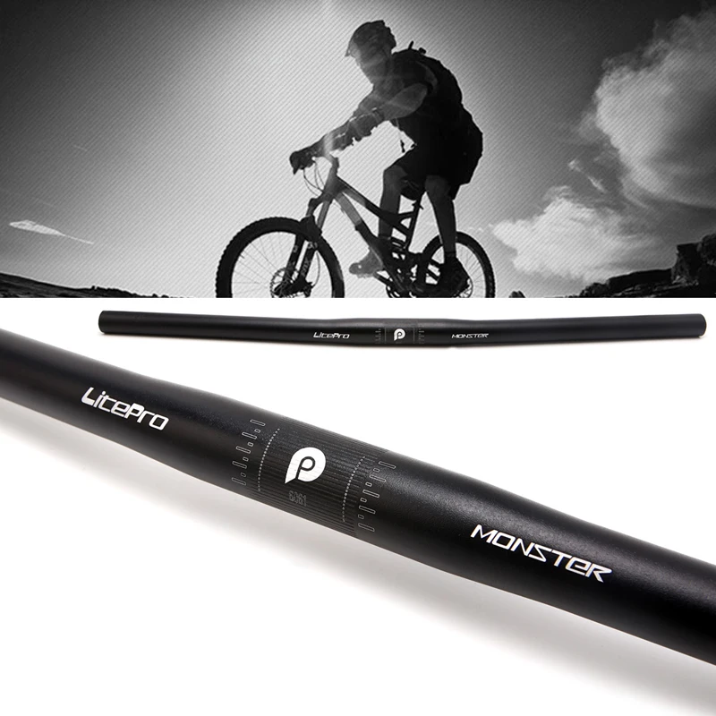 Best 25.4mm Aluminum Alloy Handlebar Straight Bike high quality MTB Bicycle Riser Flat Handle Bar