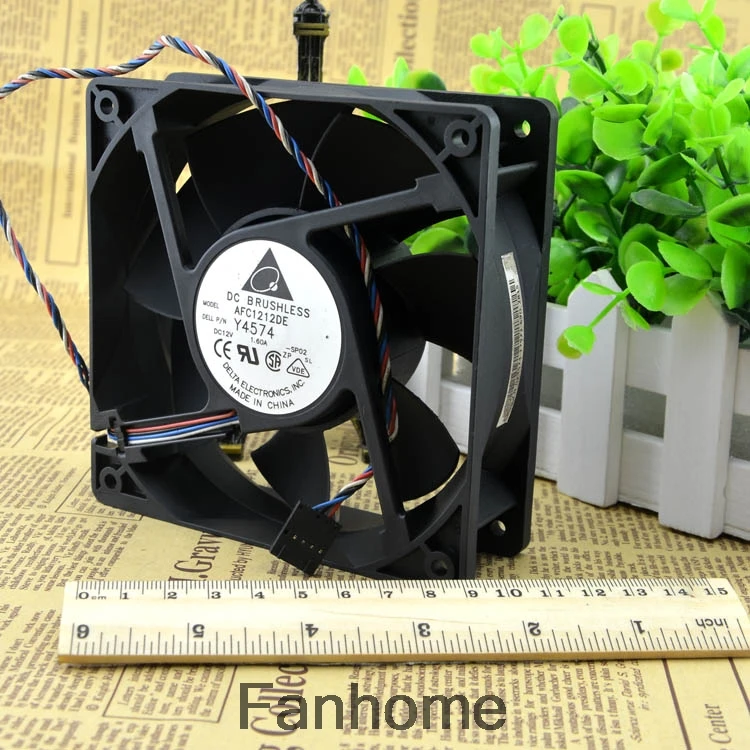 For Delta AFC1212DE 12038 12V 1.6A Large air volume 154.5CFM PWM temperature control mining machine fan | Компьютеры и офис