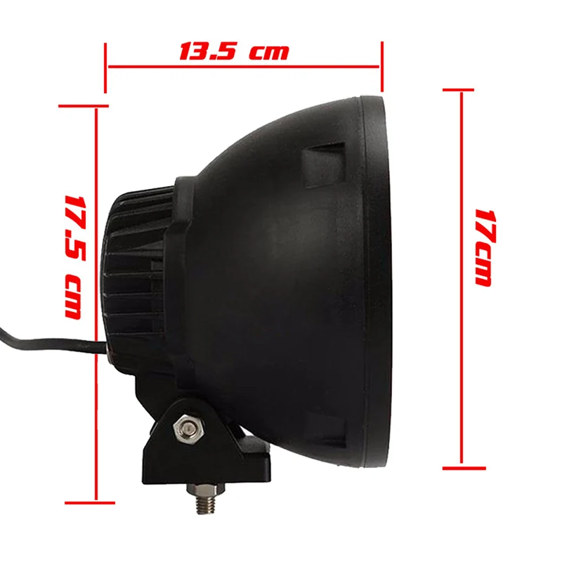 6 2PCS 7inch 45w Led Driving Light Spot Fog Lamp For Offroad Machinery 4wd Atv Suv Use Truck Headlight 4x4 Black Ring led work working spotlight light