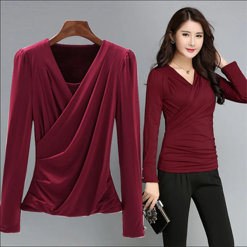 

S-4Xl Large Size Women Winter Shirt Long Sleeve Female Polyester Blouse Casual Fashion Shirt For Women Brand Clothing A2961