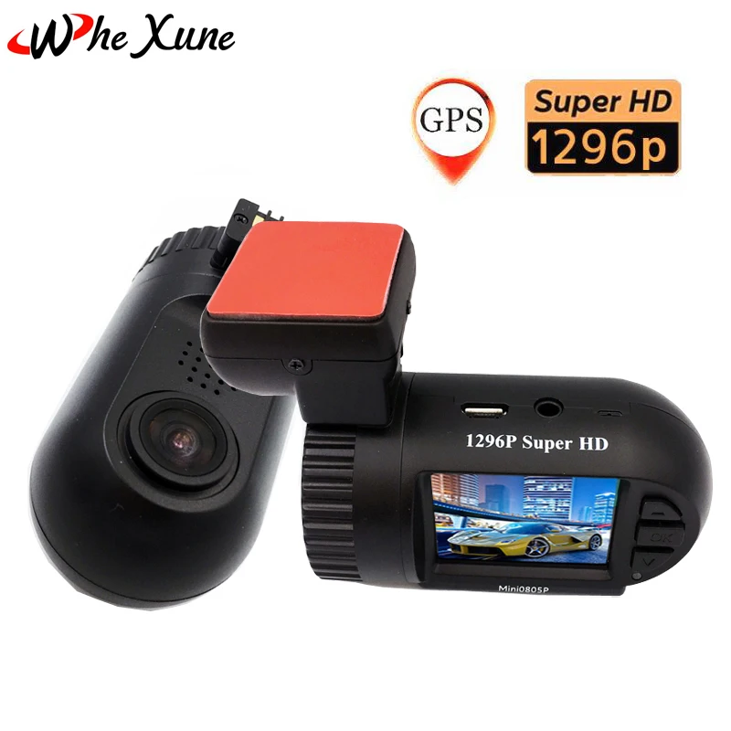 Whexune Mini 0805 1080 P Full HD GPS видео Регистраторы автомобиля Камера видеорегистратор Ambarella
