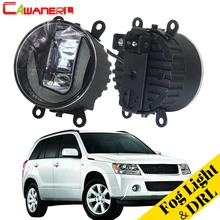 Cawanerl 2 X Dell’automobile LED Della Luce di Nebbia Daytime Corsa e Jogging Lampada DRL Per Suzuki Grand Vitara 2/II Chiuso Off -Veicolo stradale JT 2005-2015