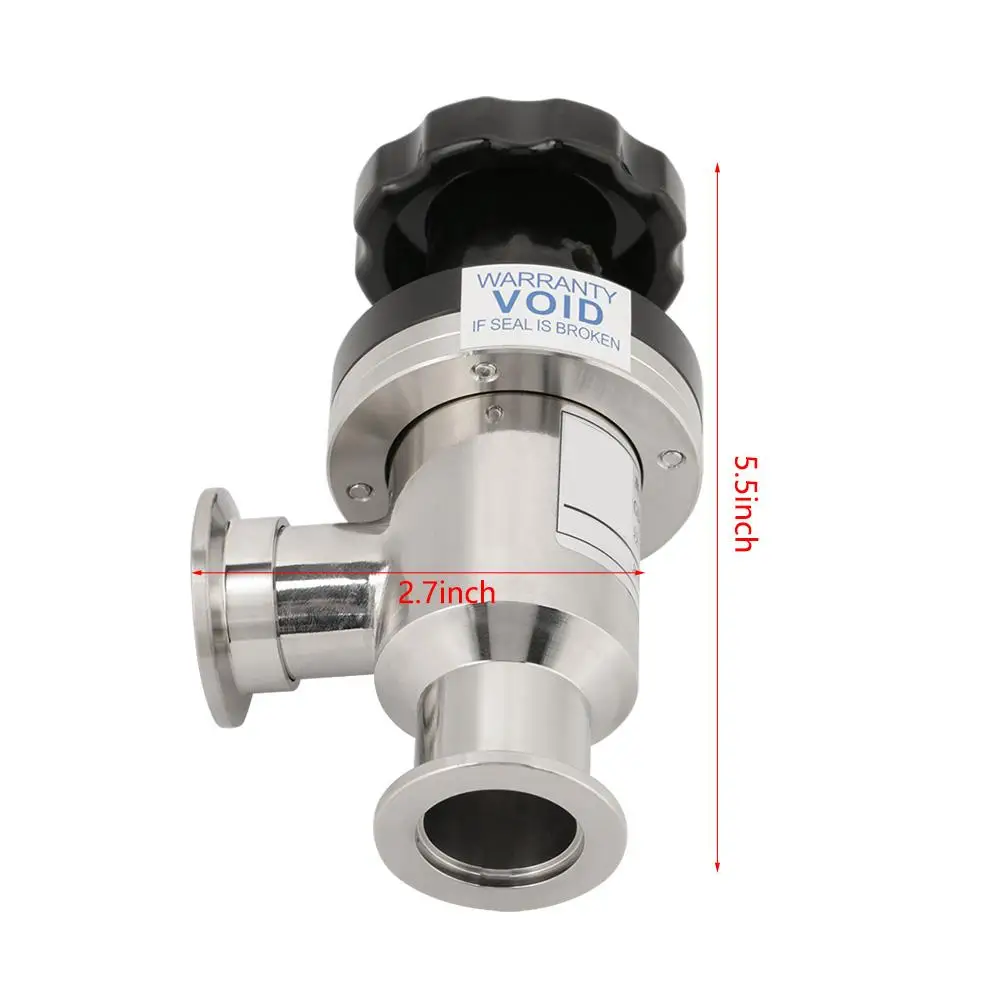 304 нержавеющая сталь высокое вакуумное руководство правый угол изоляции клапан KF25