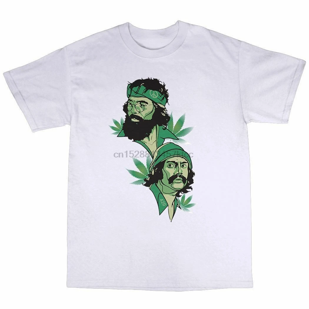 

Cheech Chong Tribute T-Shirt 100% Cotton Up In Smoke Next Movie