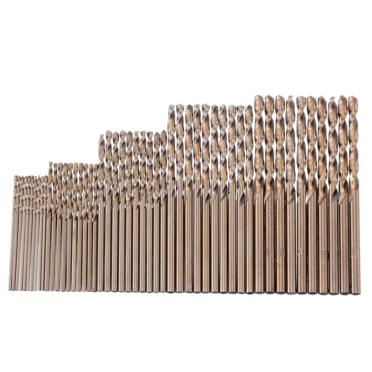 50 Pieces New Cobalt Drill Bit 1mm-3mm Drill Force Tool M35 Cobalt Drill Set For Hardened Steel Drilling Cast Iron