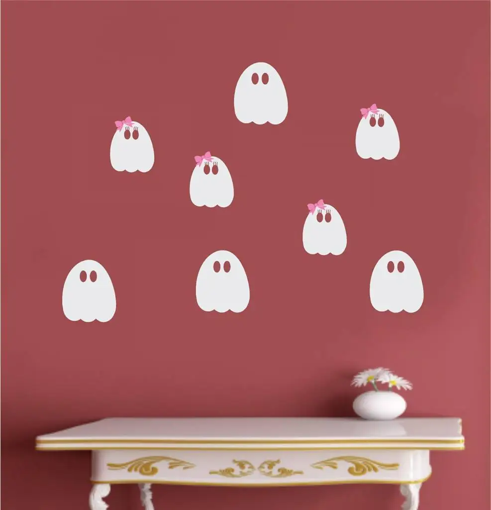 cute ghosts halloween fall decor wall decoration for kids room vinyl wall decal art mural removable - Halloween Wall Decoration cute ghosts halloween fall decor wall decoration for kids room vinyl wall decal art mural removable - Halloween Wall Decoration