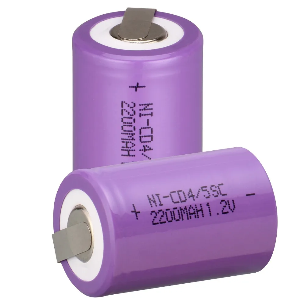 Anmas power 2-16 шт 1,2 V 4/5 SC Sub C 2200mAh Ni-CD nicd Sub C аккумуляторные батареи фиолетовый