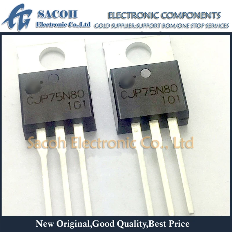 

New Original 10PCS/Lot CJP75N80 75N80 OR CMP75N80 OR FBM75N80 OR HM75N80 TO-220 75A 80V Power MOSFET