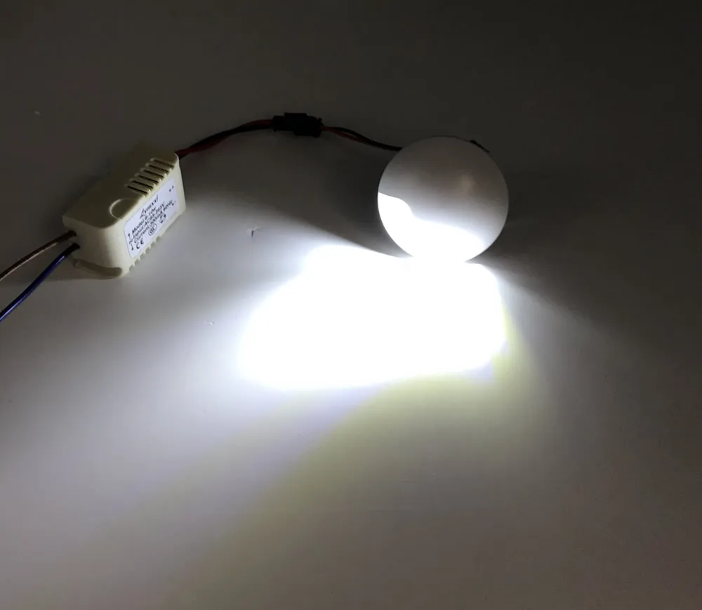 Затемнения встраиваемые светодиодный свет лампы 3 Вт вел чип с драйвером AC85-265V или 12 В led шаг огни настенный светильник LED свет