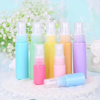 

10pcs/40pcs 10ml Colorful Empty Plastic Perfume Bottle 30ml Refillable Mist Spray Bottle Travel Atomizer Cosmetic Containers