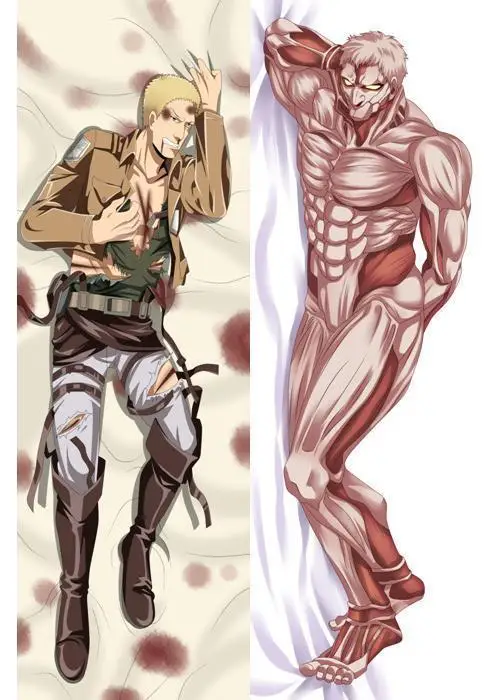 Обновление Аниме Shingeki no Kyojin атака на Титанов Eren Jaeger Ackerman Levi Ymir Подушка «Dakimakura» чехол обнимающий тело наволочка