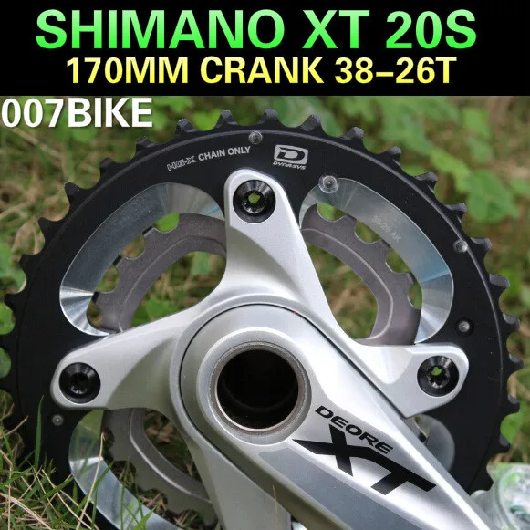XT FC M785 crankset MTB 38 26T 20 speed 170 мм crank|crank flashlight cell phone charger|crank lurescrank windows |