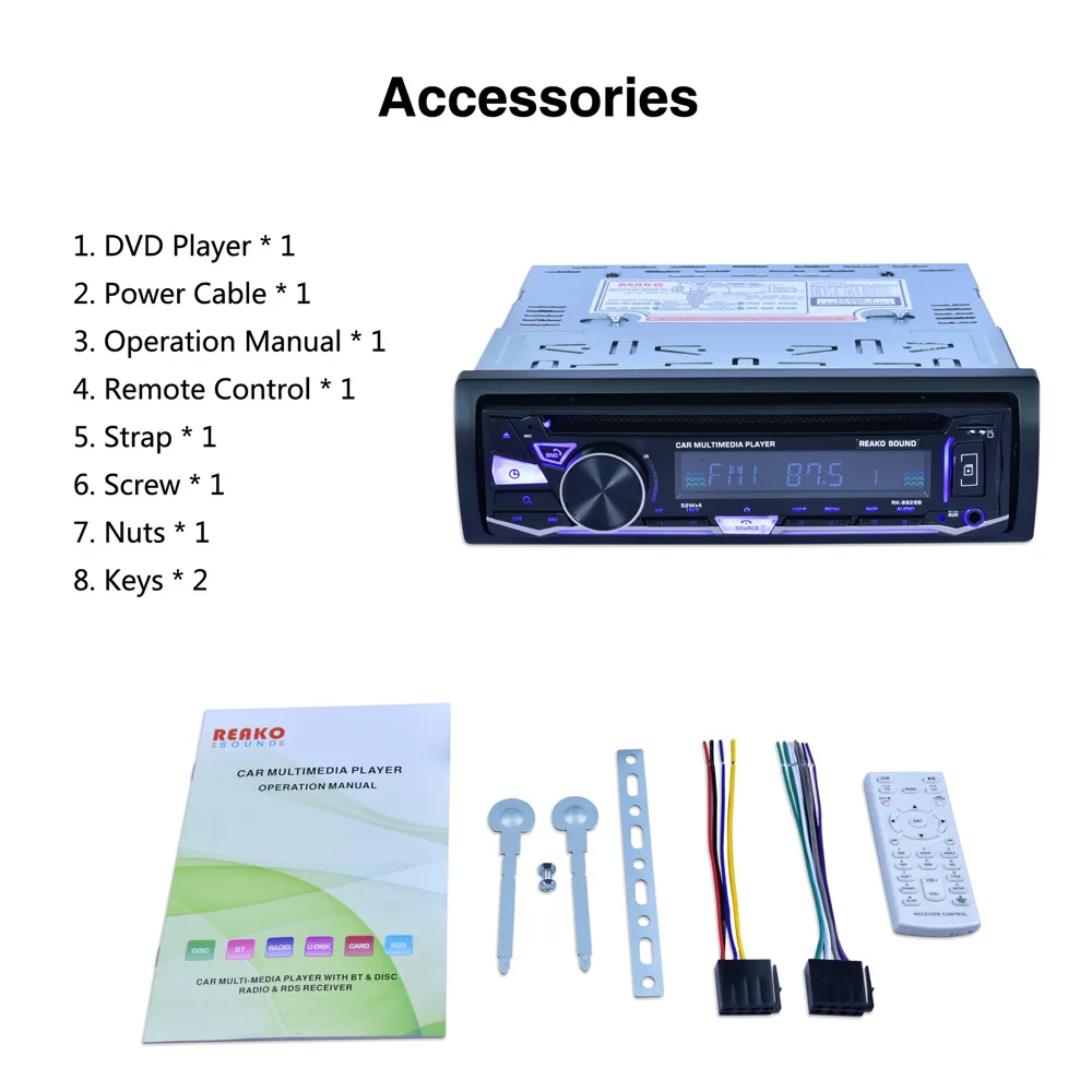 Универсальный автомобильный dvd плеер 1 din Лучшая цена CD USB sd карта FM Auxin bluetooth