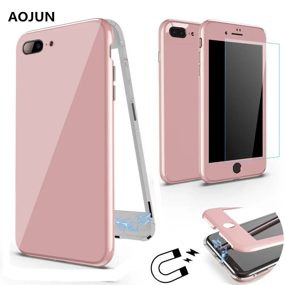 Magnetic Adsorption 360 Full Protective Phone Case for