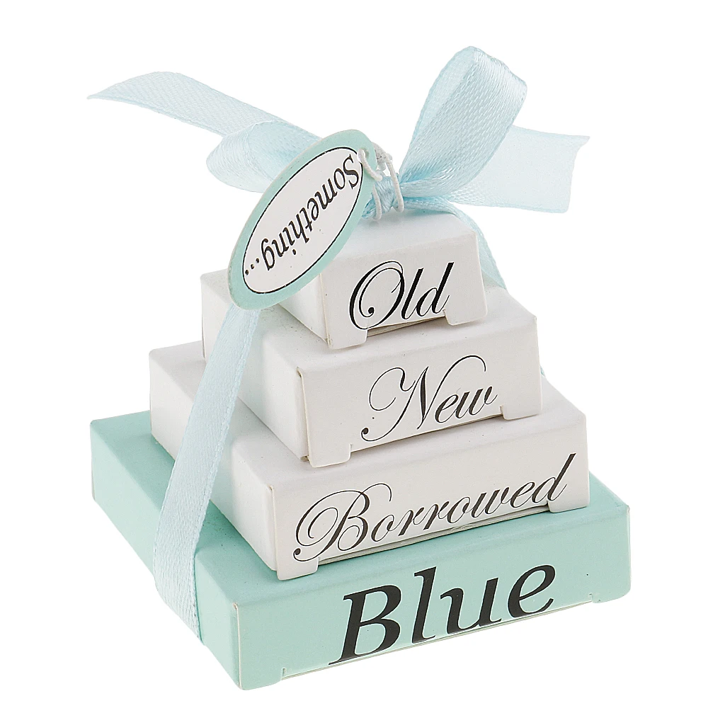 Pack of 2 Special Something Old New Borrowed Blue Paper Note Pad Mini Planner Boxes Wedding Decor