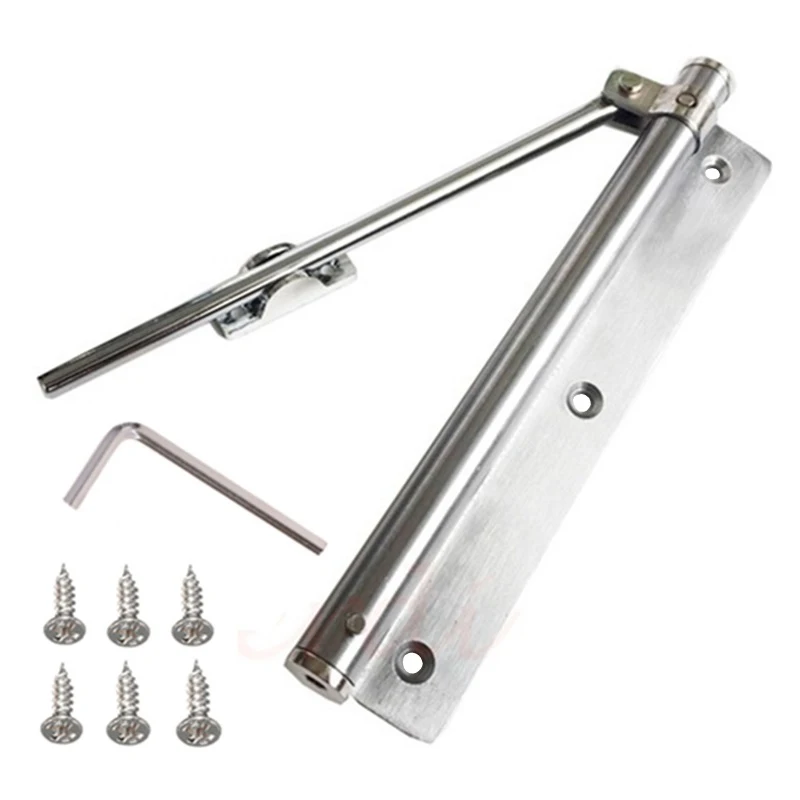 

Door Closer Single Spring Strength Adjustable Surface Mounted Stainless Steel Automatic Closing Fire Rated Door Hardware 45Kg