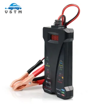 

12V Digital Battery Tester Voltmeter and Charging System Analyzer LCD Display For Car Motorcycle