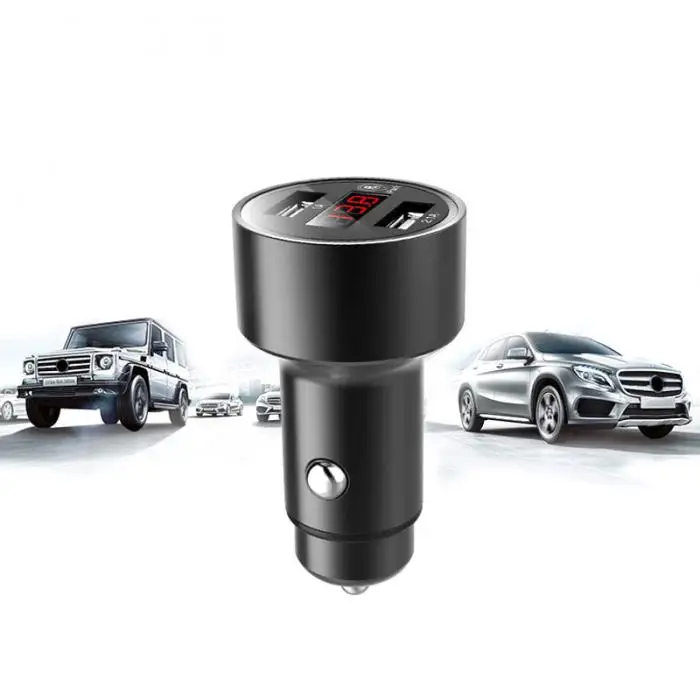 Bluetooth светодиодный дисплей Автомобильный GPS отслеживающий Определитель местоположения двойной USB 3.1A быстрое зарядное устройство адаптер