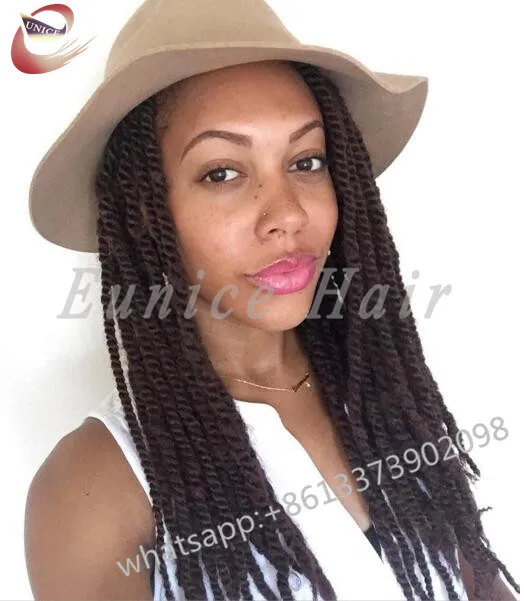 Curly Two Strand Twist Braids Crochet Hair Extensions Tissage