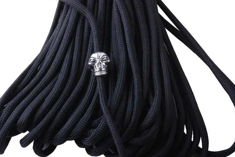 10 قطعة/الوحدة المفاتيح حلقة مشبك DIY سلسلة في الهواء الطلق paracord اكسسوارات قلادة معدنية قطع على شكل جمجمة القراصنة التخييم