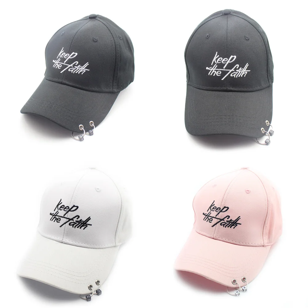 Вышивка Keep the Faith кулон хлопок шляпы папа шляпа для мужчин и женщин бейсболка Регулируемая Хип-хоп Snapback Кепка Танцующая Кепка s