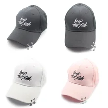Вышивка Keep the Faith кулон хлопок шляпы папа шляпа для мужчин и женщин бейсболка Регулируемая Хип-хоп Snapback Кепка Танцующая Кепка s