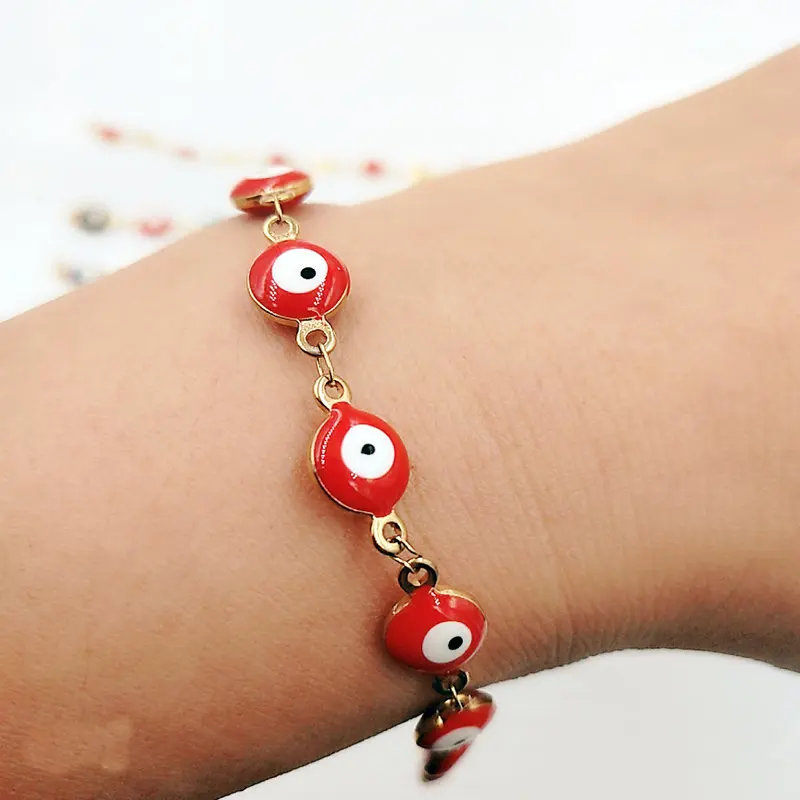 

SONGLONG handmade bracelet Colorful Turkish Eyes Bracelt Simple Charm Bracelet & Bangle for women bracelet wholesale lots