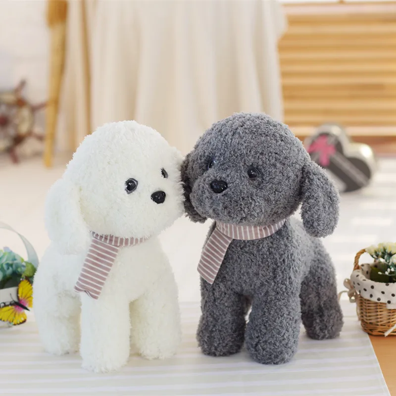 

Miaoowa 1pc 25/38cm Cute Dog with Scarf Stuffed Kawaii Plush Toy Cute Doll for Kids Lovely Birthday Gift for Children Girls