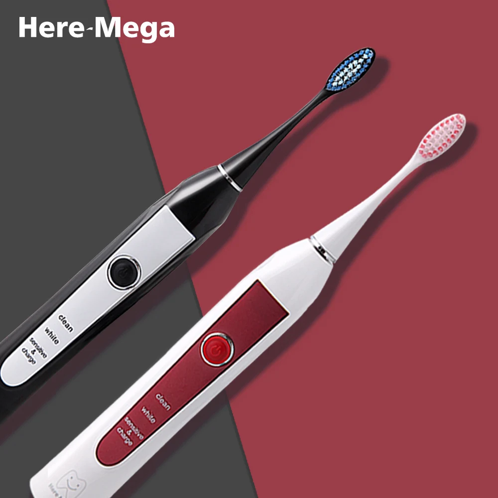 Here Mega Smart Sonic Electric Toothbrush Ultrasonic Whitening Teeth Vibrator Tooth Brush Dental Care Oral Hygiene Washable 606 Here Mega Smart Sonic Electric Toothbrush Ultrasonic Whitening Teeth Vibrator Tooth Brush Dental Care Oral Hygiene Washable 606