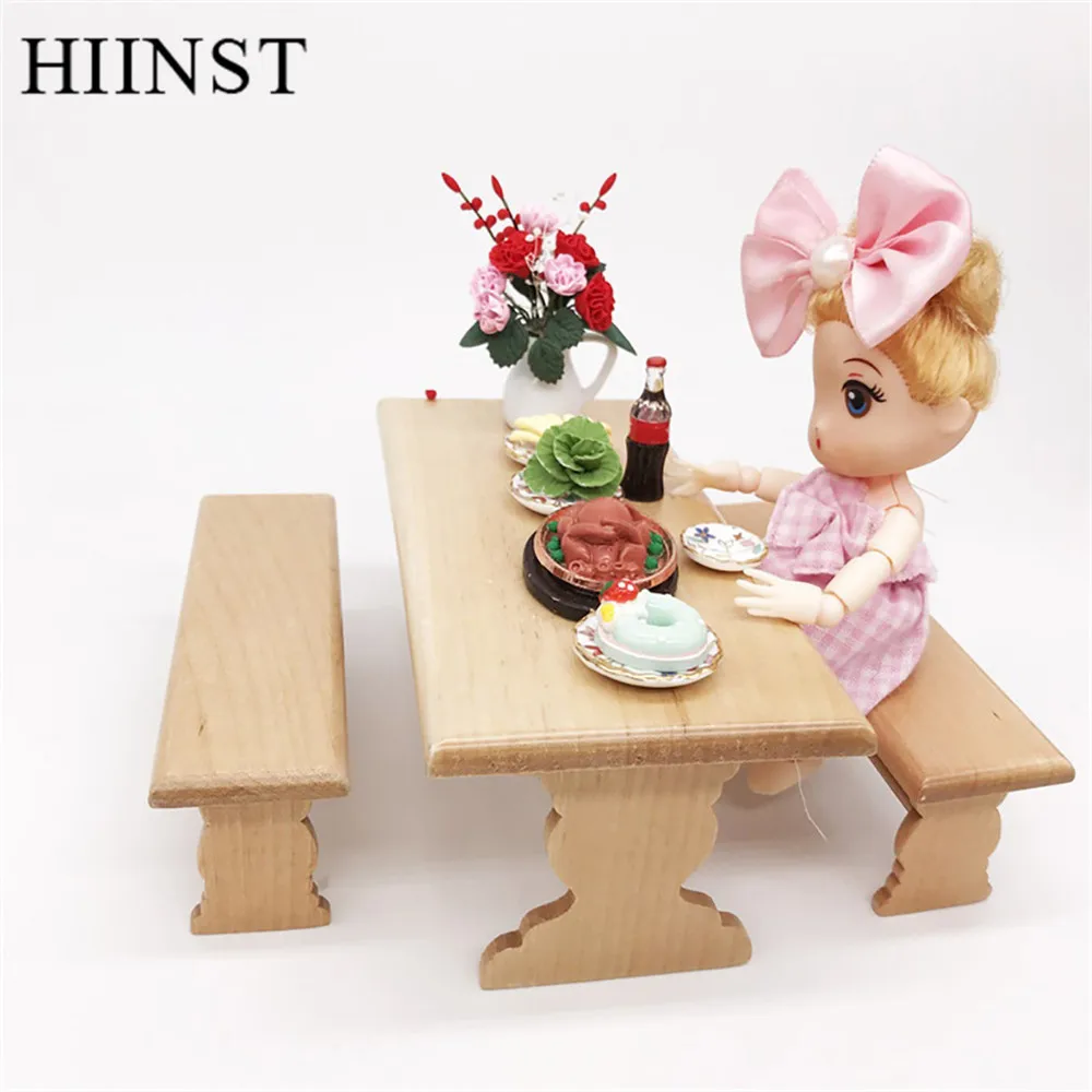 HIINST Toys for children Simulated doll house model wooden Table Chair Collection Miniature kids Room Decor 2019 girls gift set HIINST Toys for children Simulated doll house model wooden Table Chair Collection Miniature kids Room Decor 2019 girls gift set