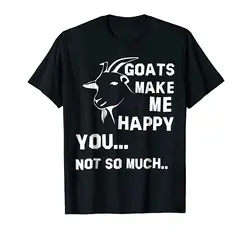 Возьмите бренд для мужчин рубашка козы Make Me Happy You не так много забавная футболка