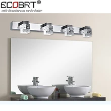 2016 levou lampada Sconce Lâmpadas de cristal moderna iluminação espelho do banheiro Na casa de Banho de Luz 12 w Led de Cristal Lâmpada de Parede Ac 110-220 v