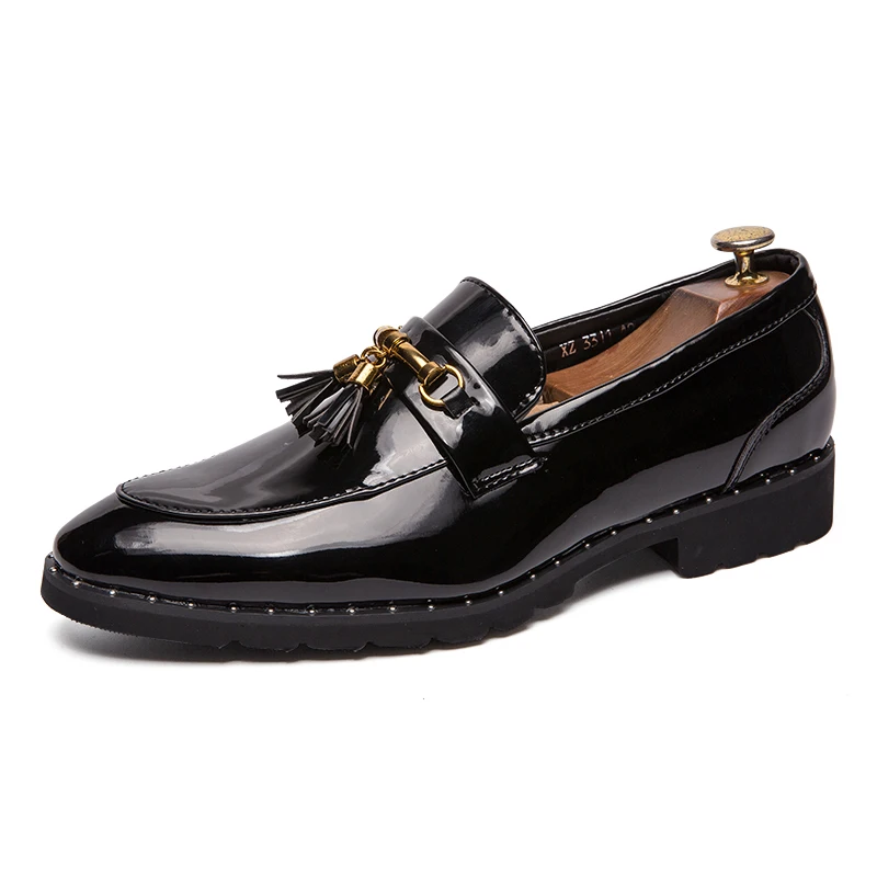 mixed colors fashion men leather shoes italian luxury brand ballroom party dress tassel footwear wedding oxford shoes for men (6)