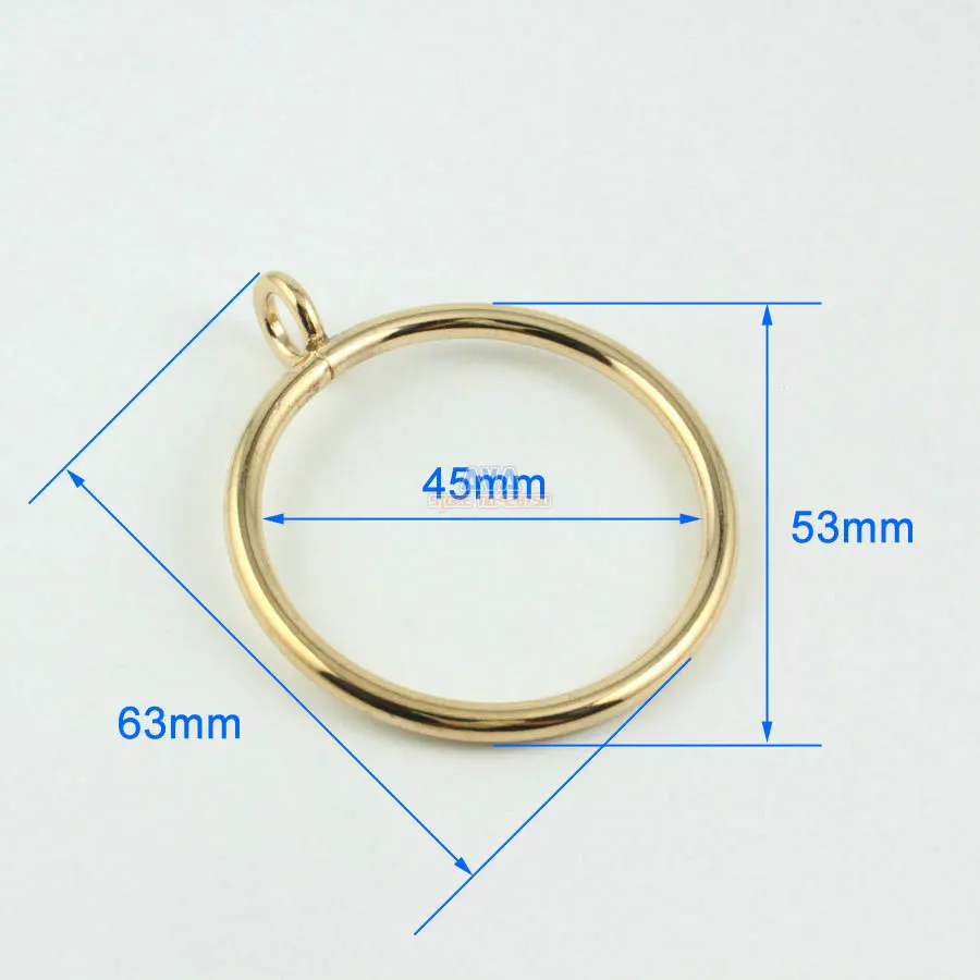 10 Pieces 45mm Gold Curtain Rings Curtain Sliding Hook Rings