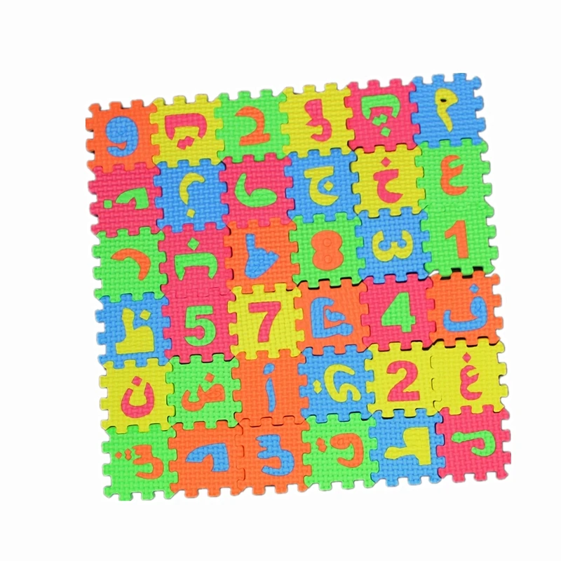 36Pcs-5-5CM-5-5CM-Environmentally-arabic-alphabet-ARAB-Language-EVA-Foam-puzzle-animal-Play-Puzzle_