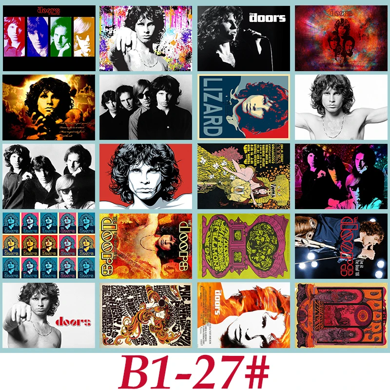 B1-27# The Doors Классическая серия стикеров 20/шт ПВХ стикер Дорожный чемодан PencilBox велосипед Телефон раздвижные пластины Граффити стиль