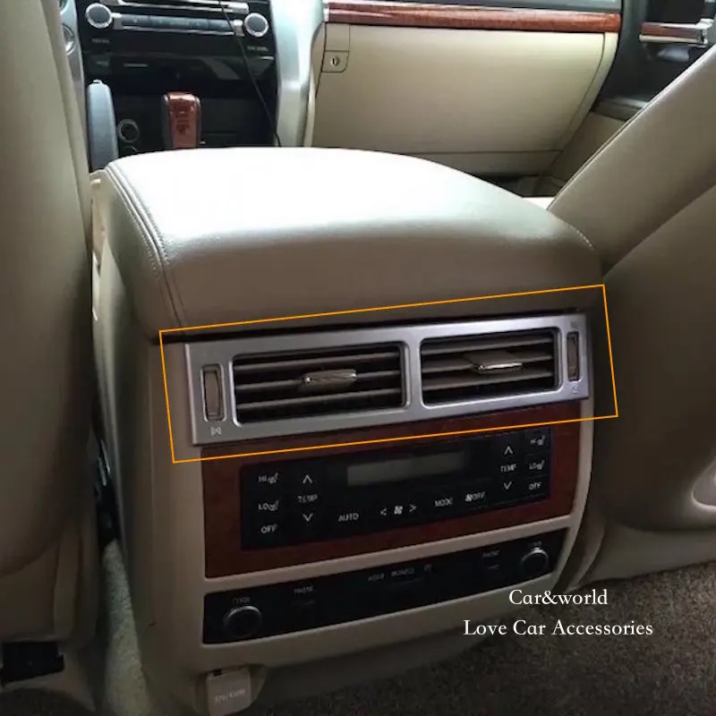 Для Toyota Land Cruiser 200, задняя крышка для кондиционера переменного тока, отделка внутренней панели, украшение от 2010 до, автомобильные аксессуары