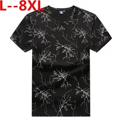 10XL 8XL 6XL Новая мужская футболка с v-образным вырезом 2019 летние модные футболки мужские топы хлопковая Футболка с напечатанным человеком