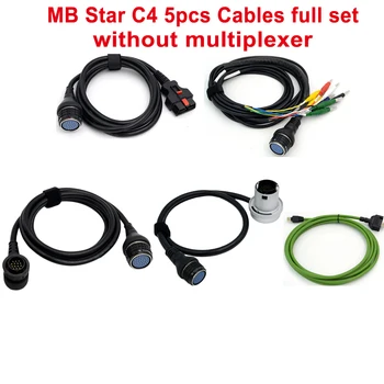 

High Quality MB Star C4 Cables NO Multiplexer full set work for MB Star C4 SD Connect Compact 4 Cars and Trucks Diagnostic Cable