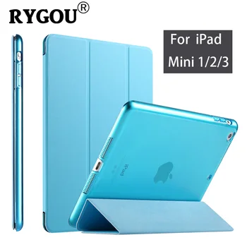 

RYGOU for iPad mini 3 2 1 Case, YiPPee Color Ultra Slim Stand PU Leather Cover Case For Apple for iPad Mini 2 Case Funda