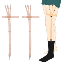 1 компл. Мужская кожа Цветная Рубашка Остается юбка держатели Тыква пряжки эластичный форма ремень Рубашка Подвязки водоотталкивающий ремень носок подтяжки