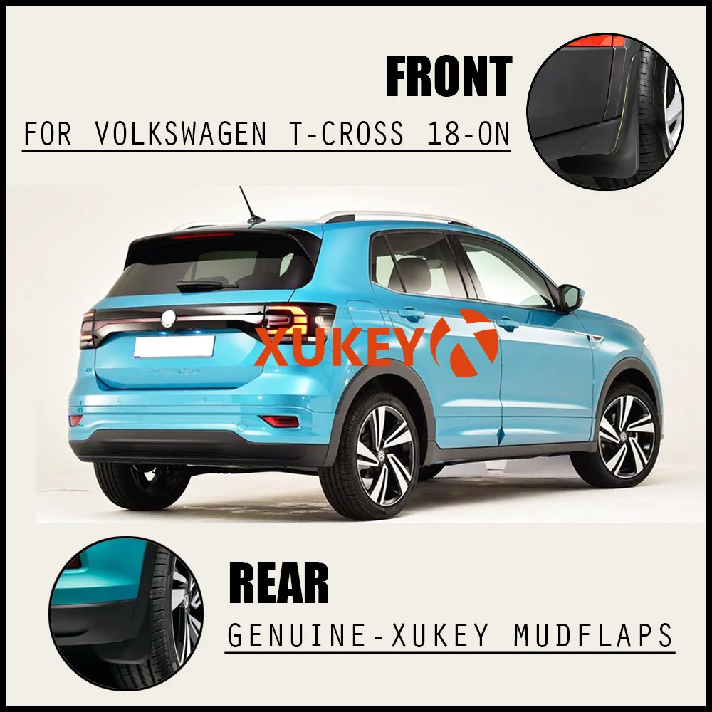 Брызговики для Volkswagen VW T Cross 2018 on брызговики грязеотталкивающие передние и задние