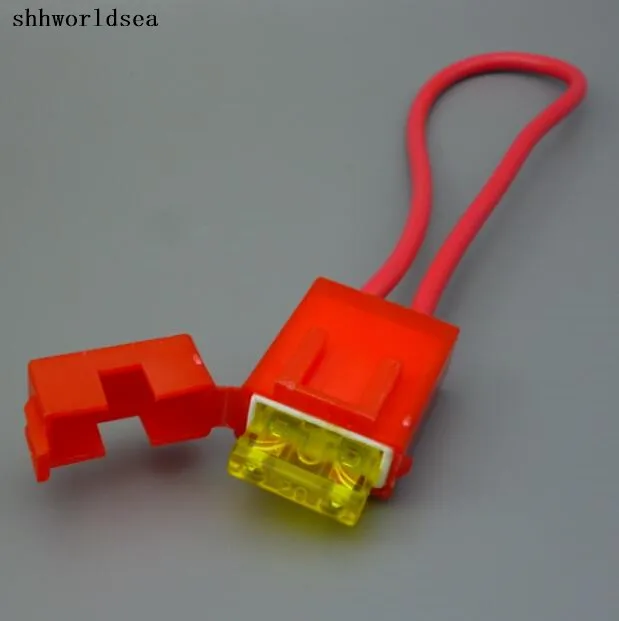 shhworldsea 50pcs/lot ceramic Auto fuse holder and car fuse socket for