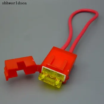 

shhworldsea 50pcs/lot ceramic Auto fuse holder and car fuse socket for median fuse inline 20A FUSE