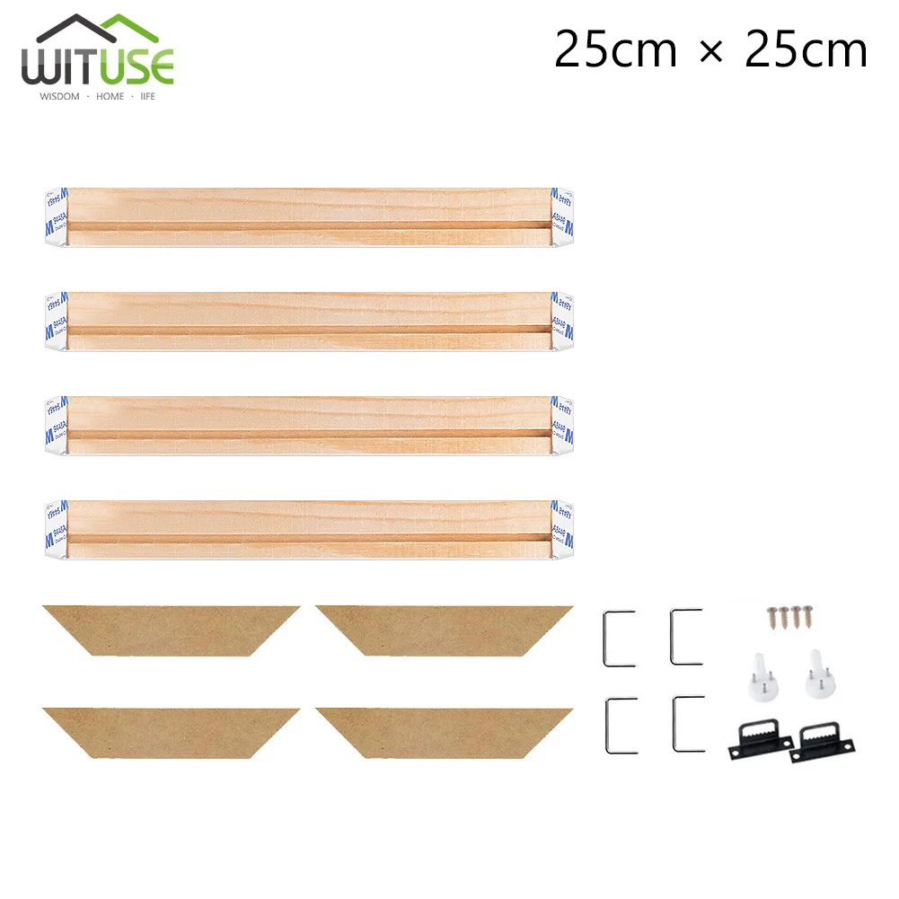 Профессиональный Растяжитель бар холст Рамка комплект для масляной живописи галерея стены искусства сосны - Цвет: 25x25cm