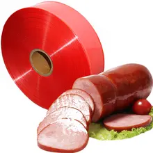 Boîtiers en plastique, de qualité alimentaire, respectueux de l'environnement, saucisse gules, banane Songjiang, saucisse aux œufs et jambon, largeur 85/120mm de long 10 m