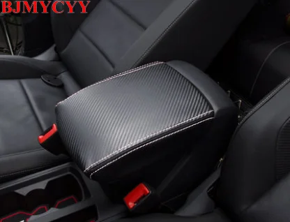 

BJMYCYY automobile armrest case decorative sleeve Interior trim For Volkswagen T-ROC 2018 Accessories