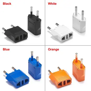 

200pcs EU Travel Adapter American Japan China CN US To EU Euro European Plug Adapter Electric Power Cord Charger Sockets Outlet