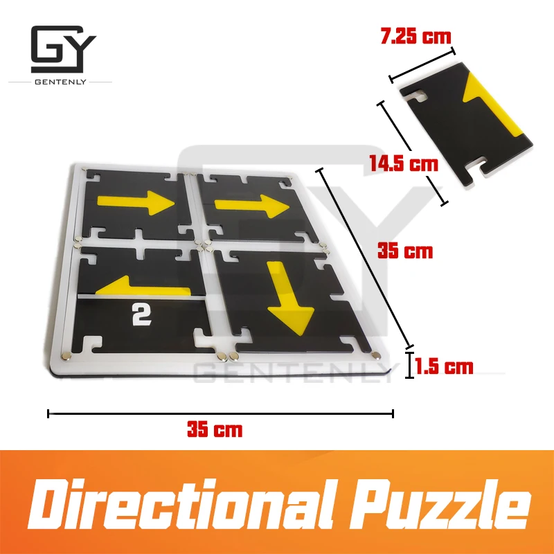 Реквизит для побега из комнаты направленная головоломка подарит комбинацию, чтобы открыть Фиксатор направления решить головоломки, чтобы разблокировать спасательную игровую опору
