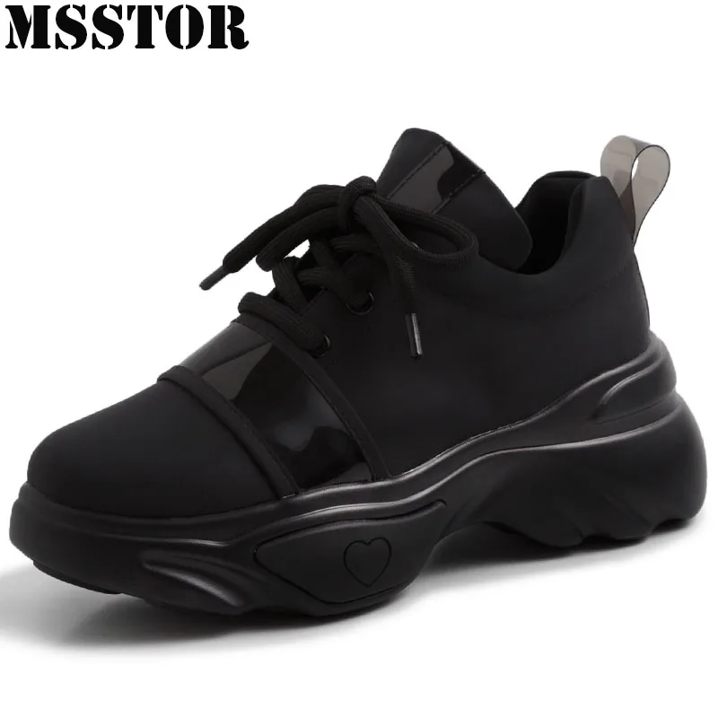 MSSTOR 2019 New Flat Platform Women's Running Shoes Casual Fashion Sport Shoes For Women Athletic Walking Sneakers Woman Brand MSSTOR 2019 New Flat Platform Women's Running Shoes Casual Fashion Sport Shoes For Women Athletic Walking Sneakers Woman Brand